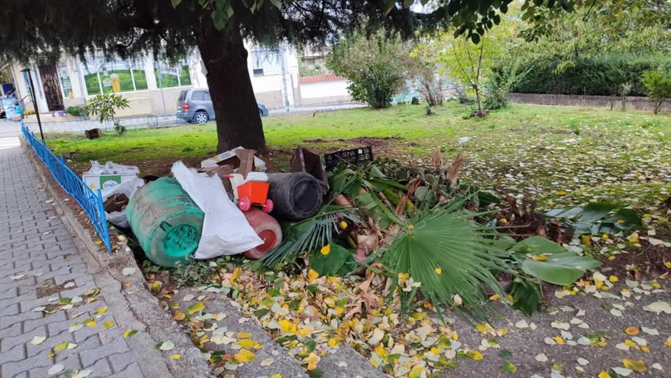 Недопустимо: Изхвърлиха боклуци на метри от училище в центъра на Петрич Недопустимо: Изхвърлиха боклуци на метри от училище в центъра на Петрич