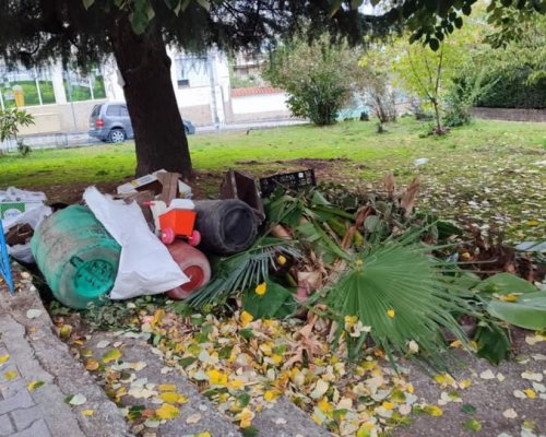 Недопустимо: Изхвърлиха боклуци на метри от училище в центъра на Петрич