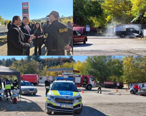 Пожаро-тактическо учение се проведе край Сандански