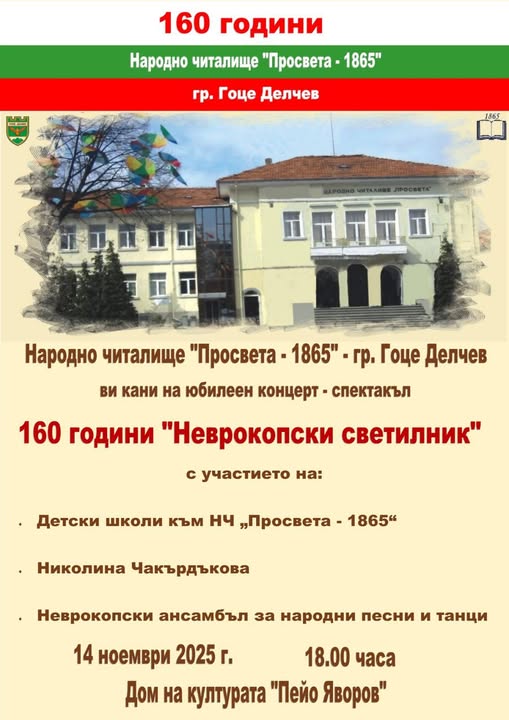 Светилникът на Неврокоп става на 160 години Светилникът на Неврокоп става на 160 години