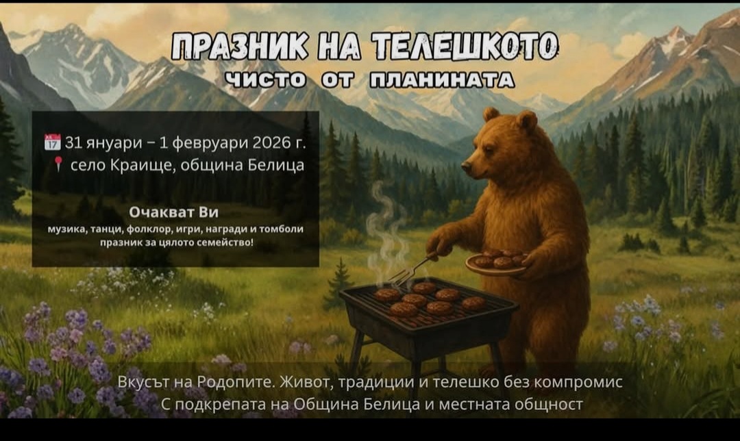 Село Краище организира първи  Празник на телешкото  през 2026 година