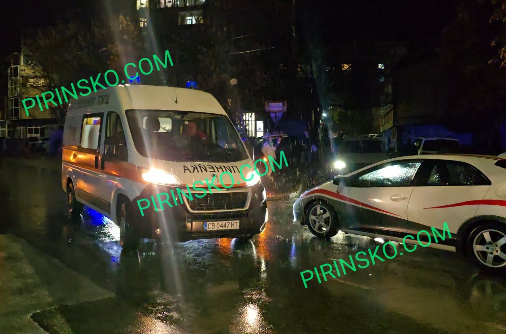 Хонда блъсна пешеходец в кв. Струмско в Благоевград
