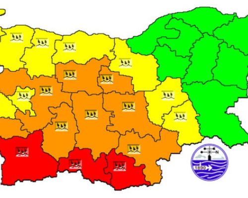 Обявиха най-висока степен на опасност от валежи за 28 ноември
