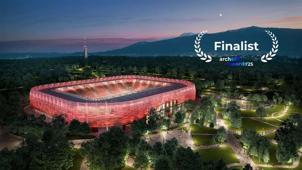 Проектът за реконструкция на стадион Българска армия е финалист в Archello Awards 2025 Проектът за реконструкция на стадион Българска армия е финалист в Archello Awards 2025