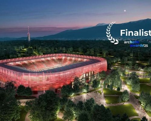 Проектът за реконструкция на стадион  Българска армия  е финалист в Archello Awards 2025