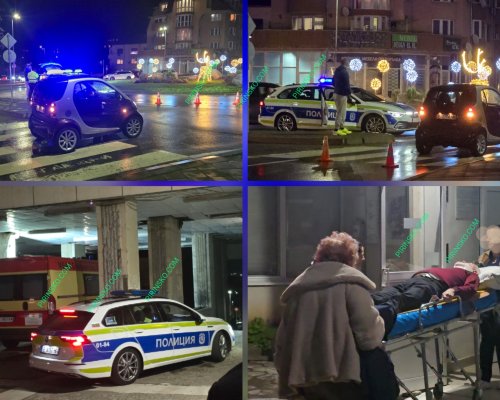 Блъснатият на пешеходна пътека 74-годишен в Благоевград е със счупен череп и прешлени