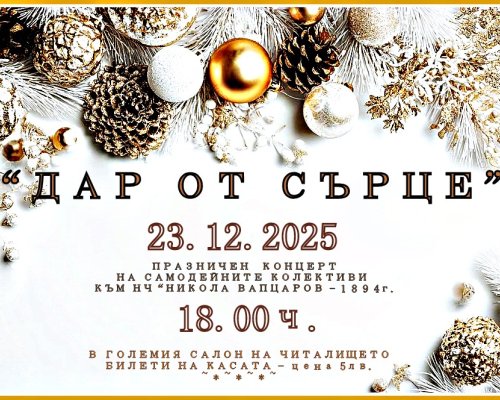 Коледен концерт с дар за хората на Банско