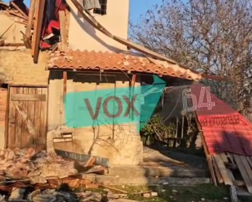 Силният вятър нанесе сериозни щети на църквата  Свети Спас  в санданското село Ласкарево