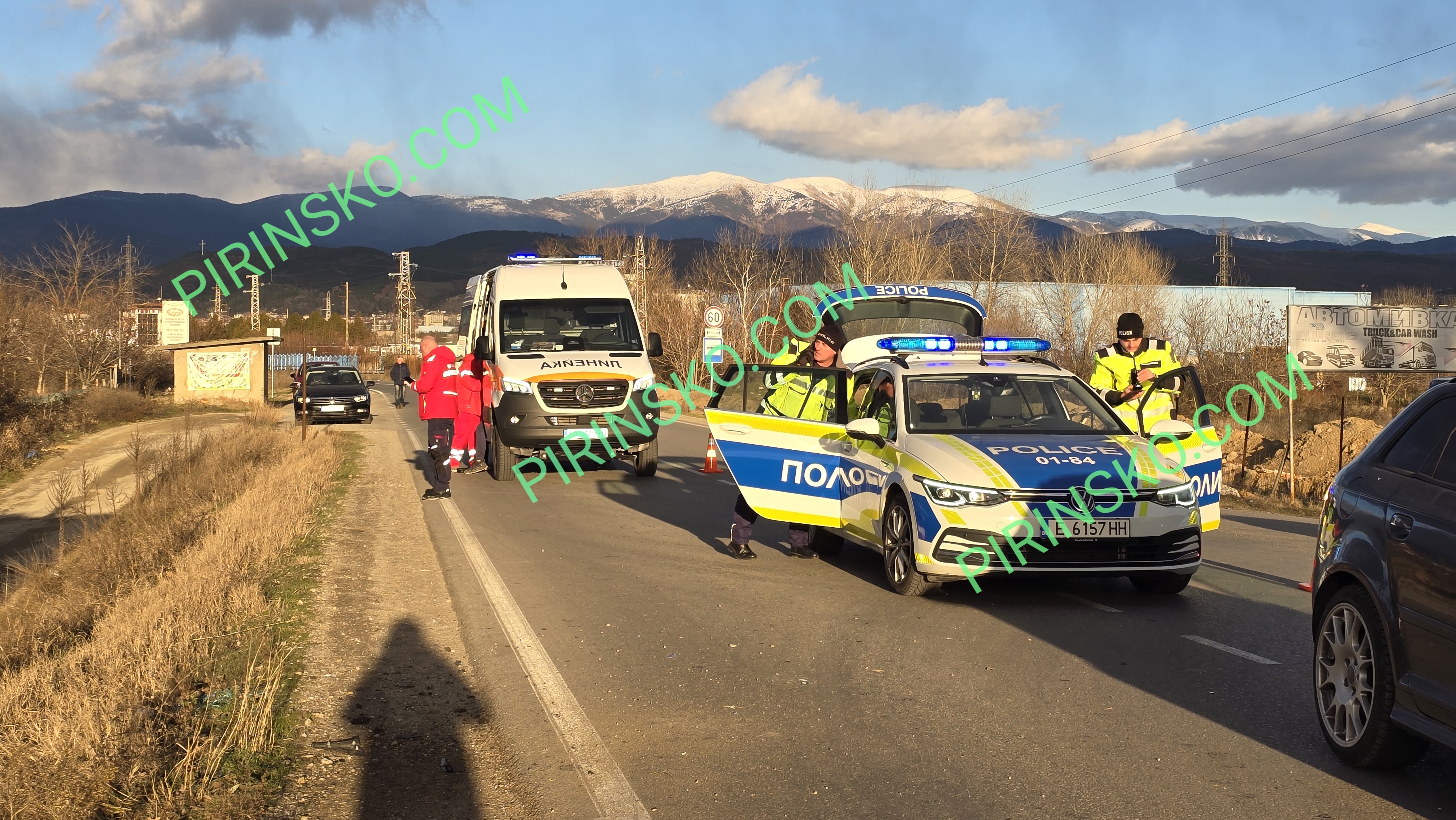 Жестока катастрофа на Покровнишко шосе край Благоевград, има загинал