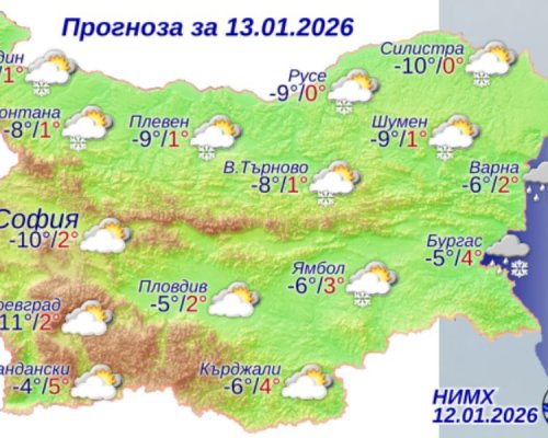 Облачно време днес, но от сряда предстои затопляне