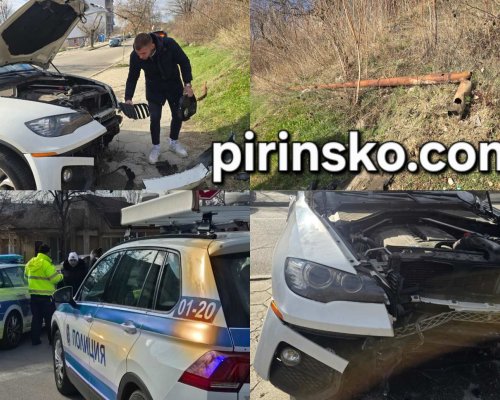 Два инцидента в ж.к.  Ален мак : Джип се заби в електрически стълб, жена падна от уплаха, станала свидетел на инцидента