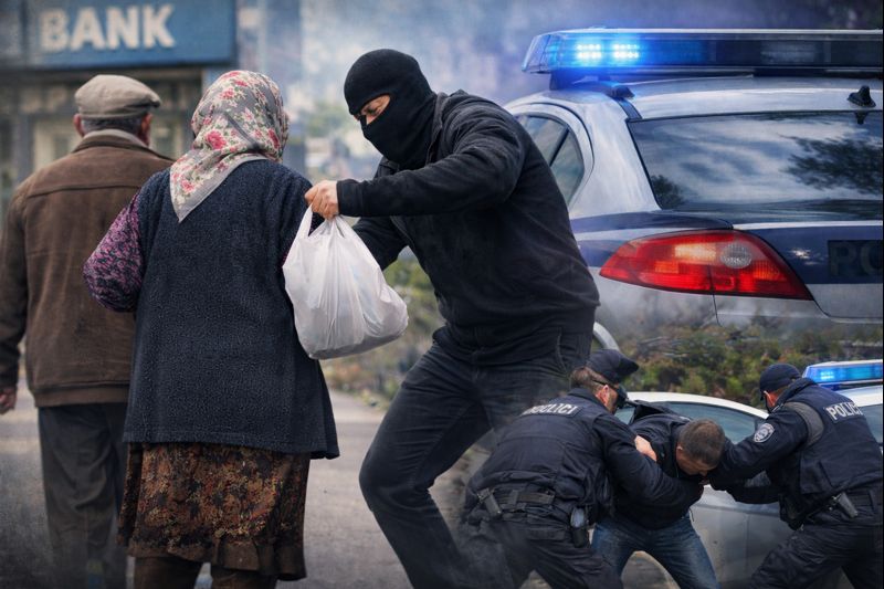 Брутален грабеж в Кюстендилско! Възрастни хора проследени от банка и ограбени за 50 000 лева