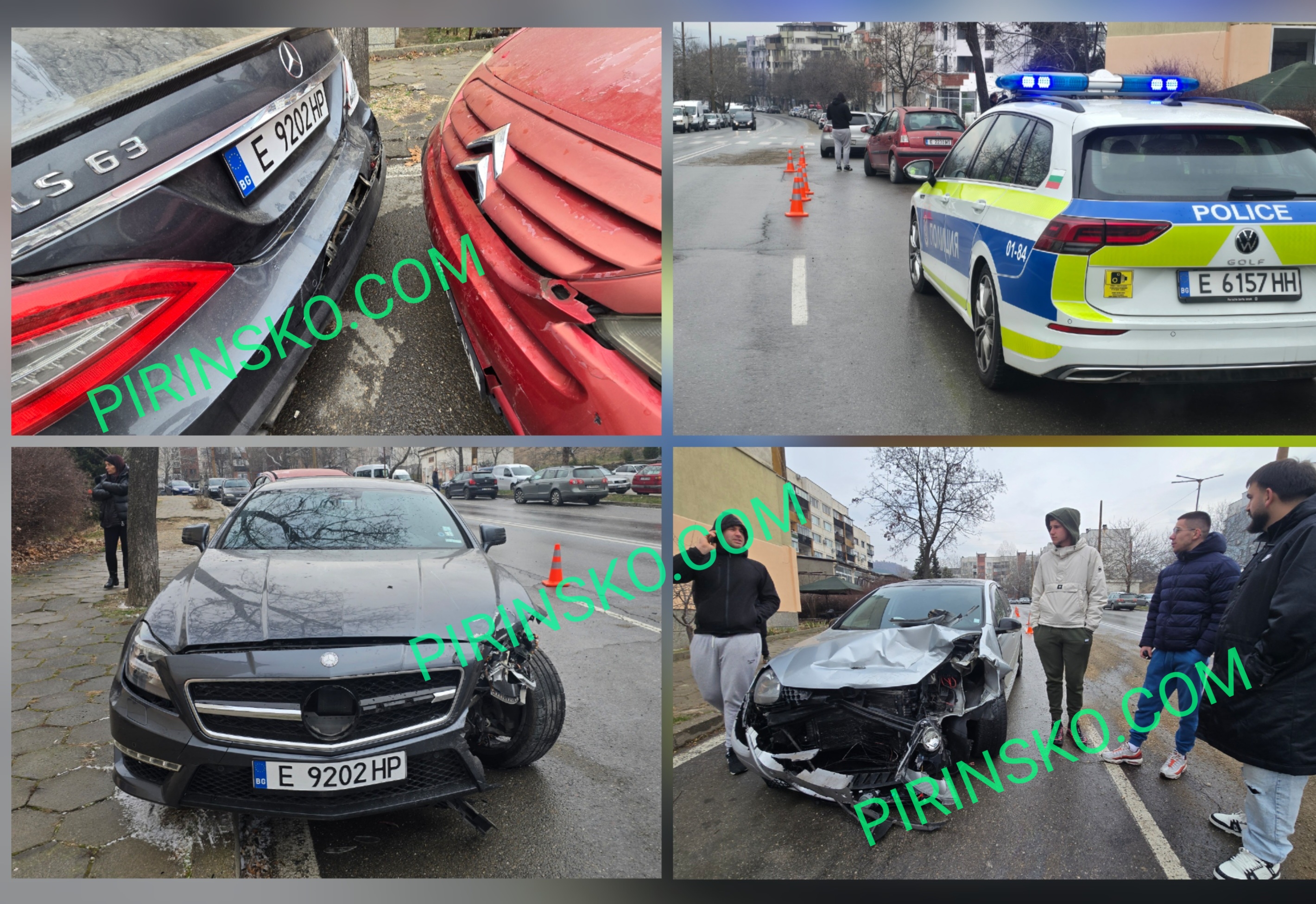 Млад шофьор помете три автомобила на бул.  Пейо Яворов  в Благоевград