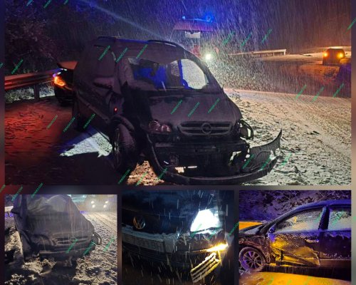 ВНИМАНИЕ ШОФЬОРИ! Катастрофа затруднява движението преди село Места по пътя Банско-Гоце Делчев