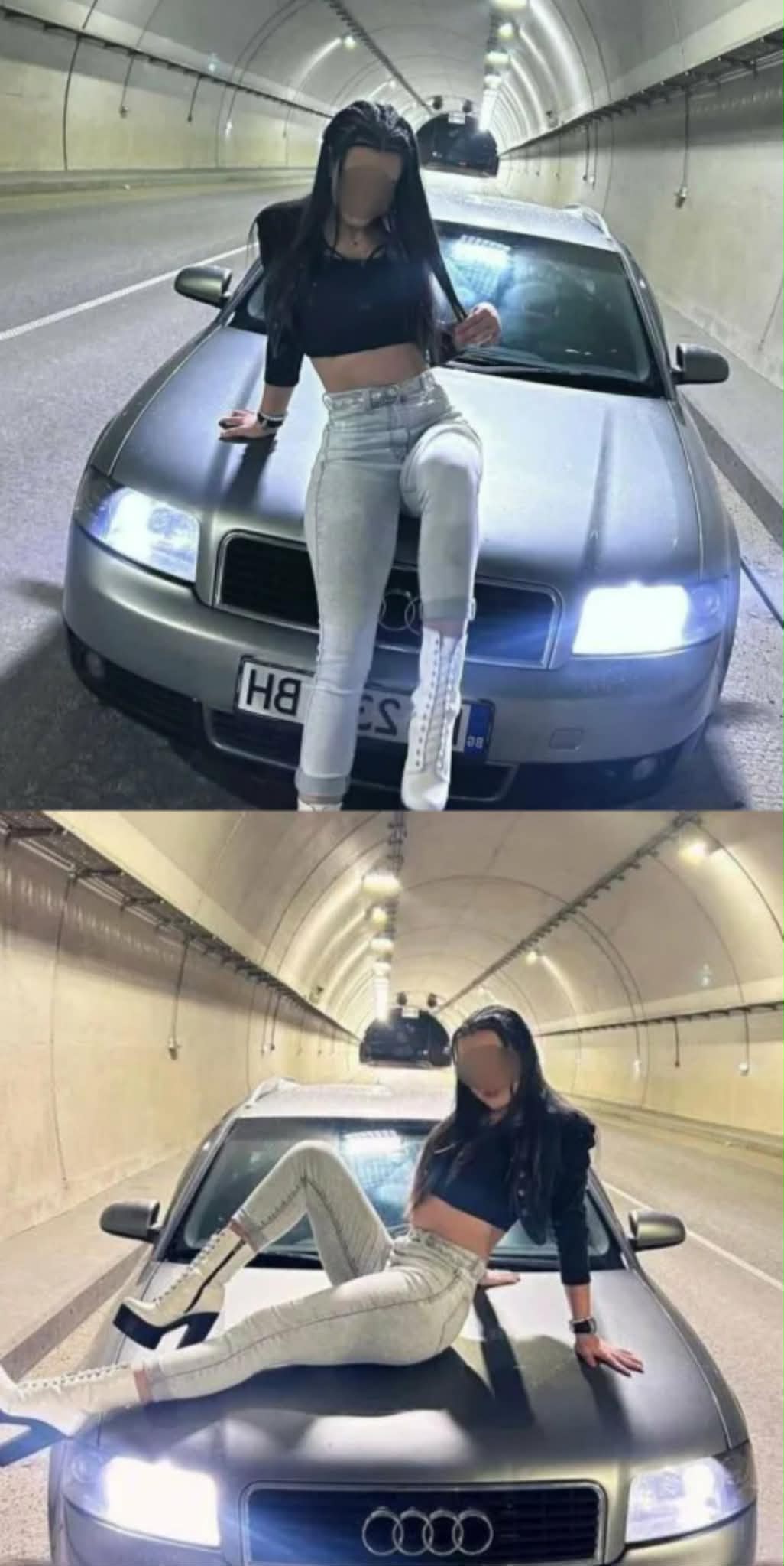 Безумно: Момиче си спретна фотосесия в тунел