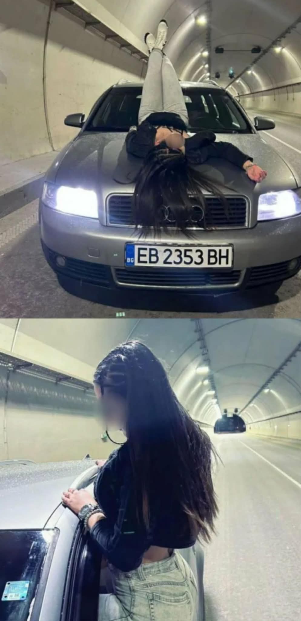Безумно: Момиче си спретна фотосесия в тунел
