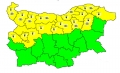 Жълт код за ниски температури е обявен в 16 области на страната