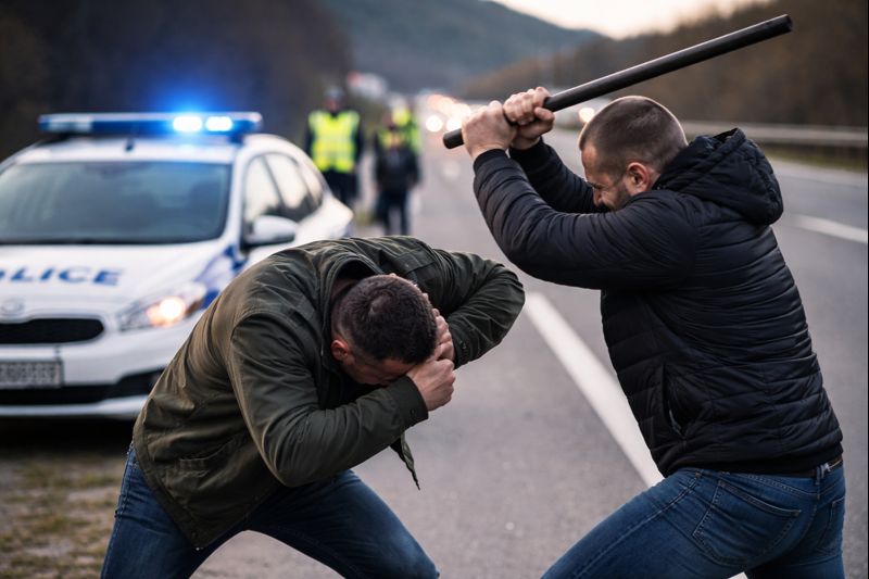 Скандал между шофьори на Е-79: Софиянец удари мъж от Дрен с метален предмет Скандал между шофьори на Е-79: Софиянец удари мъж от Дрен с метален предмет