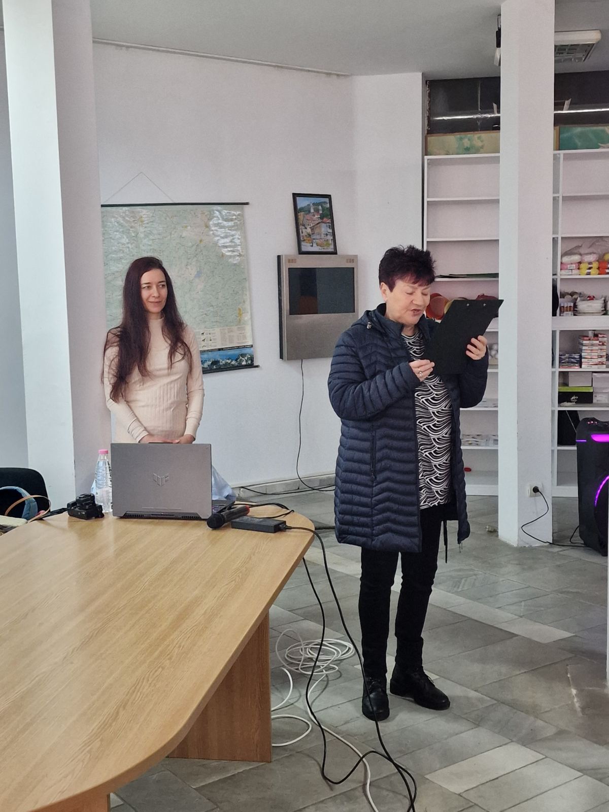 Вивиа Ники: Изказвам най-искрената си почит към секретарката на Народно читалище Георги Тодоров-1885, Мая Падарева