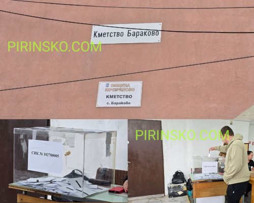 Висока избирателна активност при изборите за кмет в Бараково