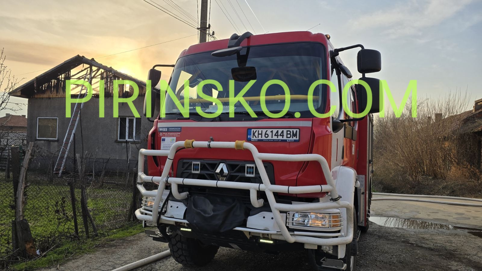 Пожар изпепели къща в Кочериново ОБНОВЕНА