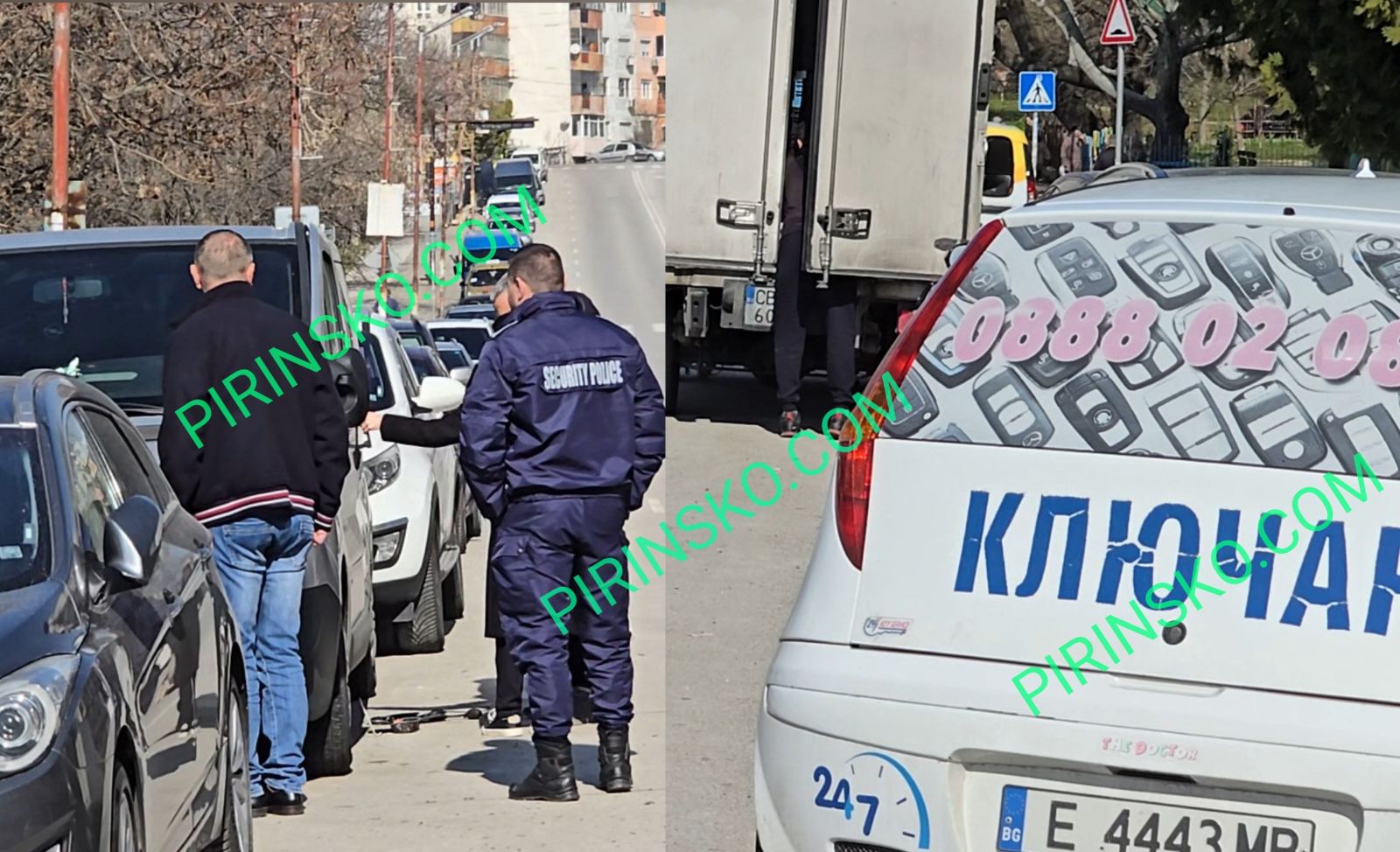 Полиция охранява микробуса на трагично загиналия преподавател от Американския университет в Благоевград