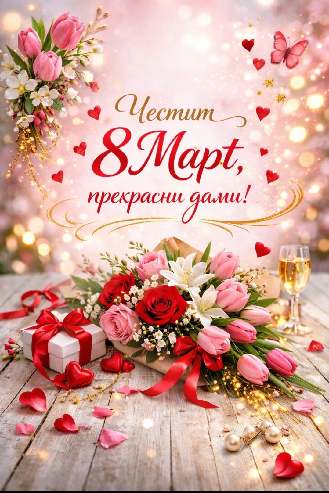 Честит 8 Март, прекрасни дами! Честит 8 Март, прекрасни дами!