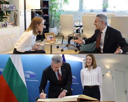 Служебният премиер и председателят на Европейския парламент обсъдиха сигурността, енергетиката и икономиката на ЕС