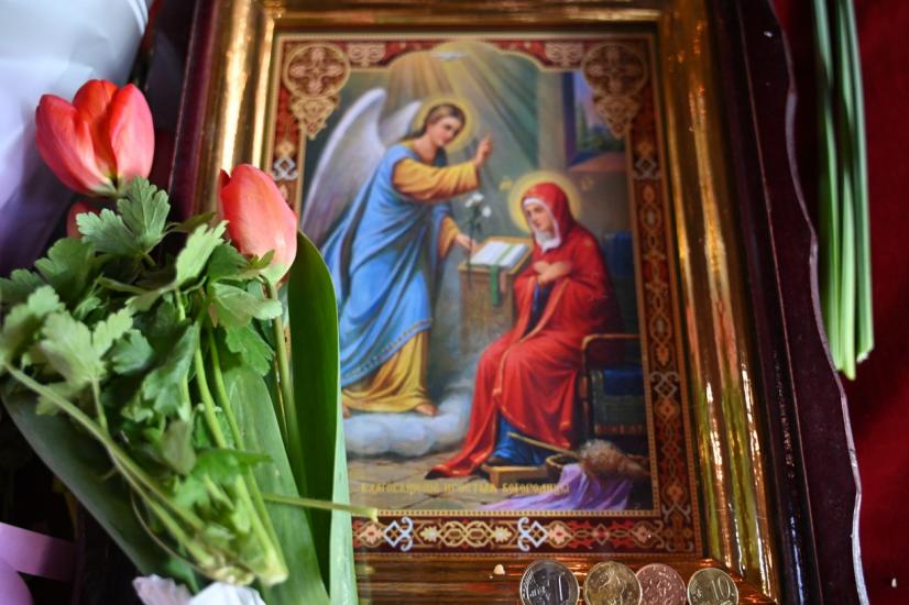 Благовещение събра жители на Симитли в храма за празнична служба Благовещение събра жители на Симитли в храма за празнична служба