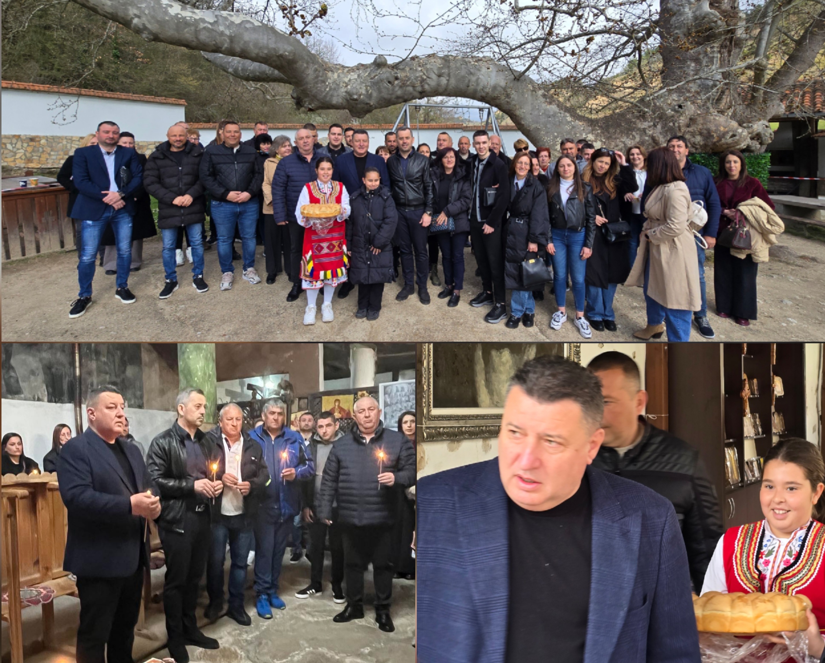 По традиция Георги Георгиев стартира кампанията си с водосвет в храма  Свети Георги  в Златолист