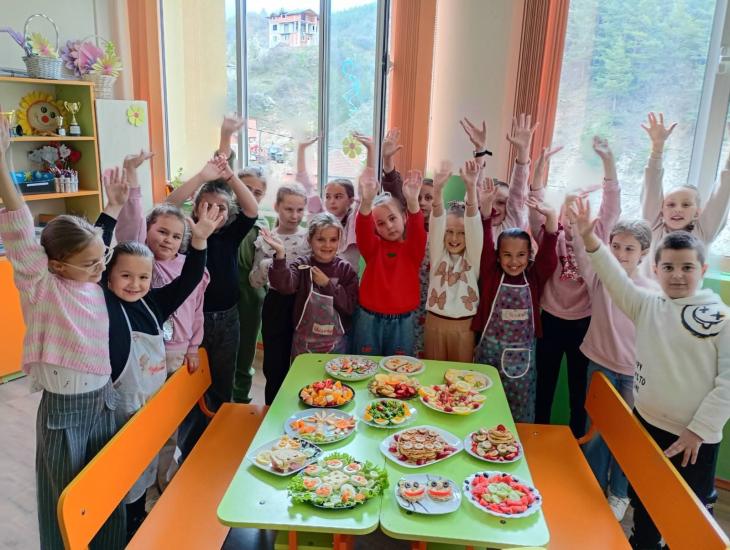 Кулинарно шоу за здравословно хранене в училището в село Долно Осеново Кулинарно шоу за здравословно хранене в училището в село Долно Осеново