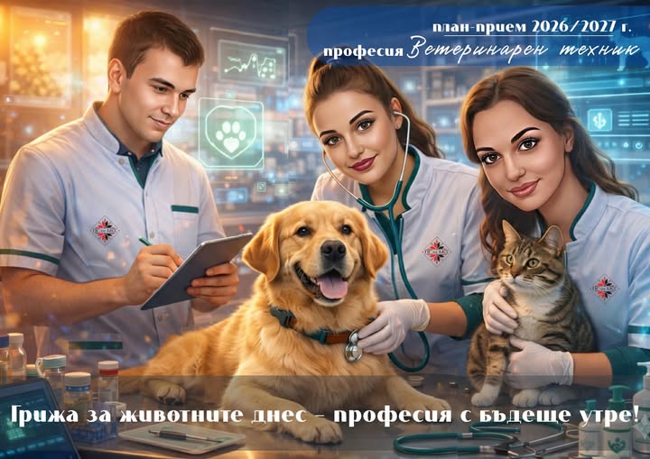 Професия Ветеринарен техник-грижа за животните днес-професия с бъдеще утре в ПГ по МСС Пейо Кр .Яворов в Гоце Делчев