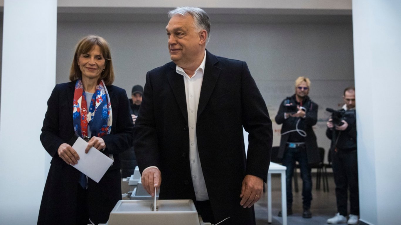 Орбан след гласуването си на изборите: Тук съм, за да спечеля Орбан след гласуването си на изборите: Тук съм, за да спечеля