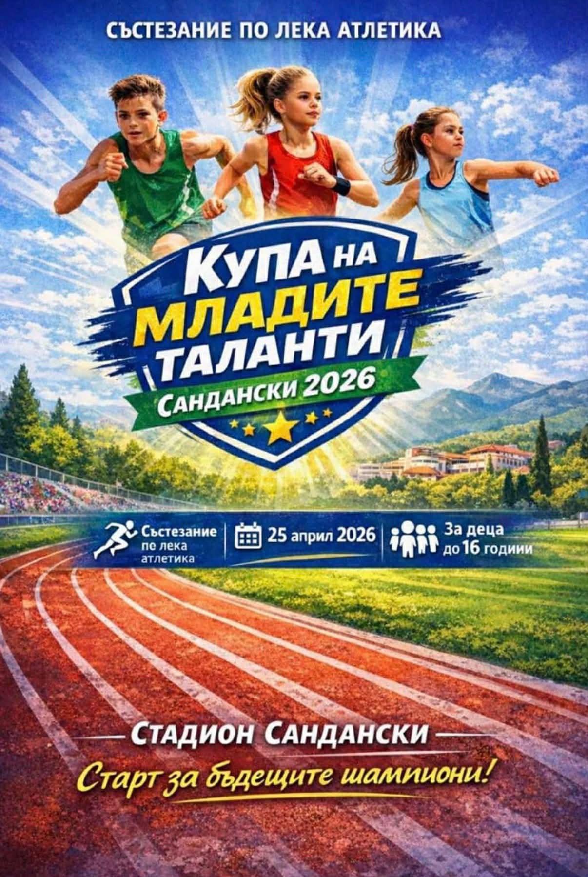 Купа на младите таланти 2026 -бъдещи шампиони се събират в Сандански Купа на младите таланти 2026 -бъдещи шампиони се събират в Сандански