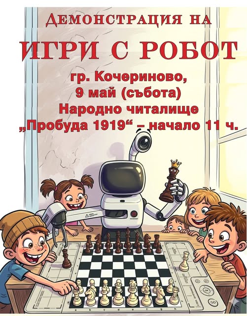 Демонстрация на игри с робот в гр. Кочериново Демонстрация на игри с робот в гр. Кочериново