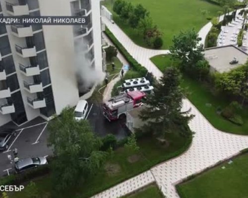 Двама загинаха при пожар в хотел в Слънчев бряг, евакуираха над 120 души