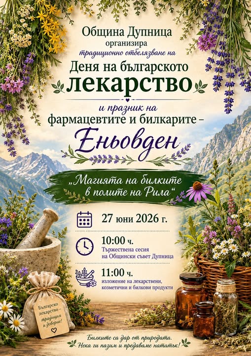 Магията на билките в полите на Рила -на Еньовден в Дупница Магията на билките в полите на Рила -на Еньовден в Дупница