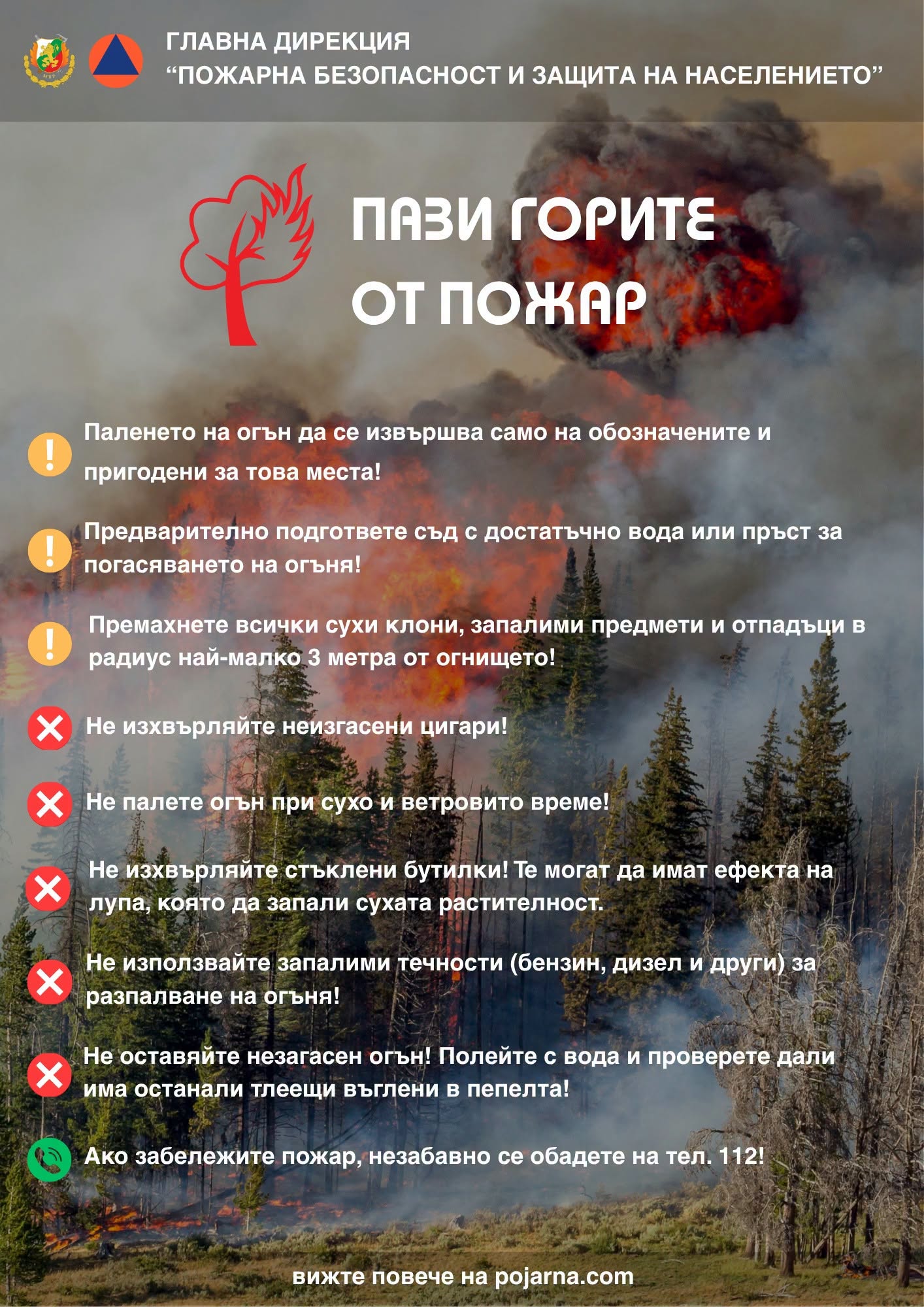 Горещините повишават риска от пожари: Пожарната призовава към отговорност Горещините повишават риска от пожари: Пожарната призовава към отговорност