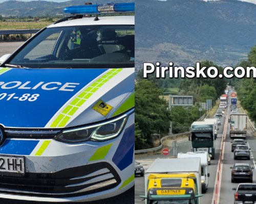 Аварирал тир затруднява движението по Е-79 в Кресненското дефиле
