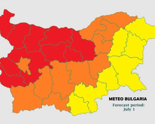 MeteoBulgaria предупреди: Опасни бури, градушки и риск от наводнения на 1 юли