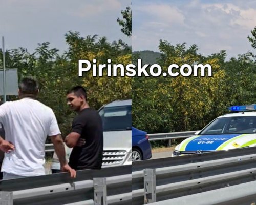 Верижна катастрофа с четири автомобила затруднява движението към Кулата преди Симитли