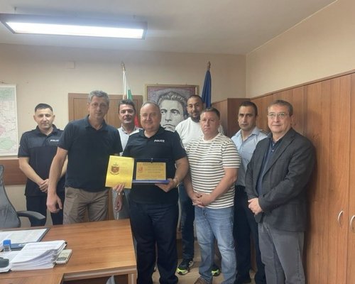 След над 26 години служба: Инспектор Боян Десподов се пенсионира с Почетен плакет от ОДМВР-Кюстендил