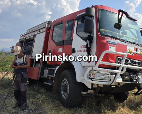 Пожарът край Кърналово е локализиран, огънят изпепели сухи треви и лозе