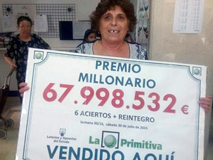 Българка спечели рекордните 67 млн. евро от лотарията в Испания